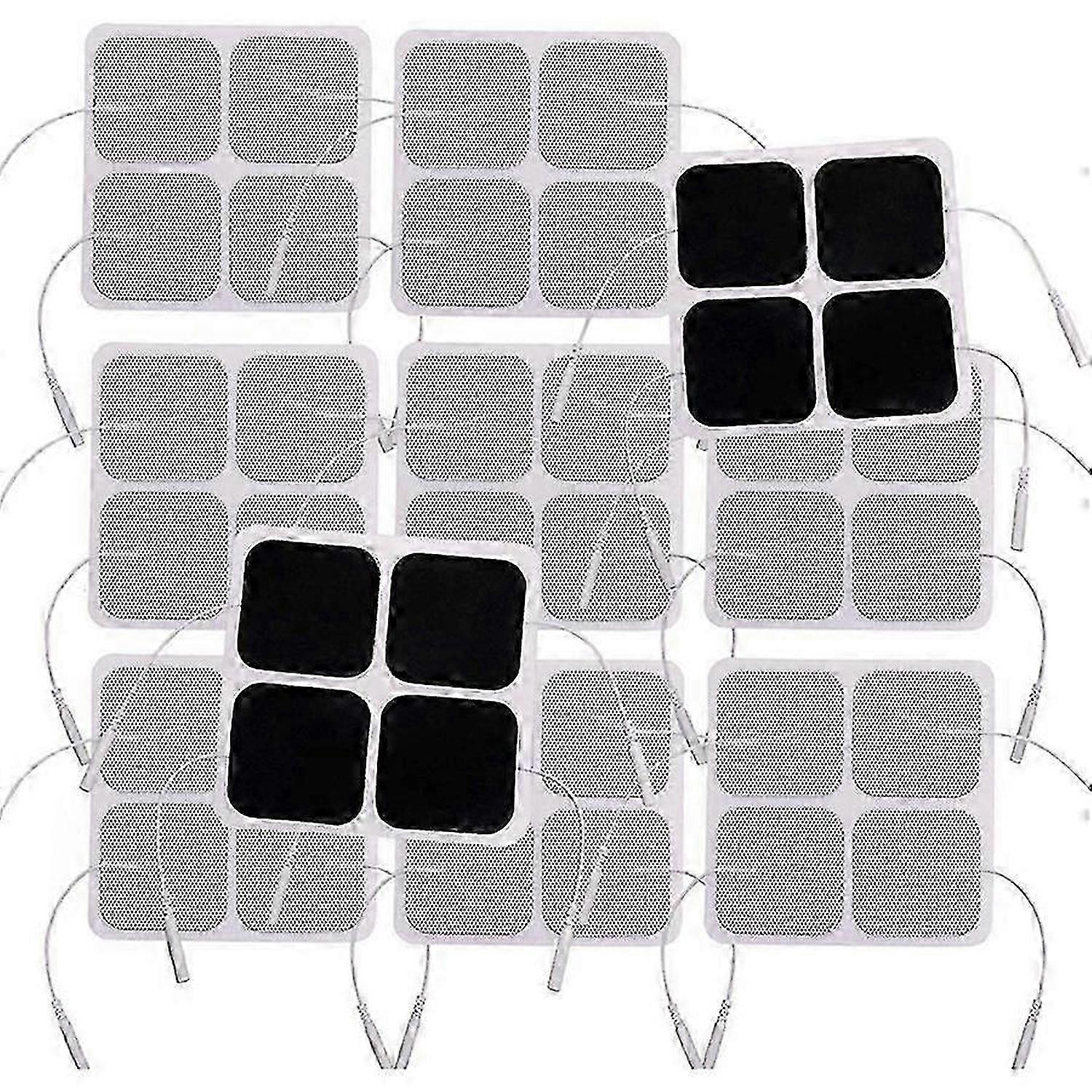 40 stk TENS Unit Pads, 2X2 elektroder for EMS muskelstimulator elektroterapi pads