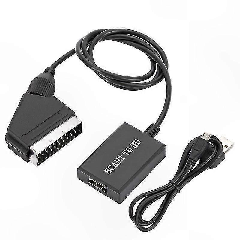 HDMI to SCART Video Adapter Cable Converter for Audio and Video Connectivity