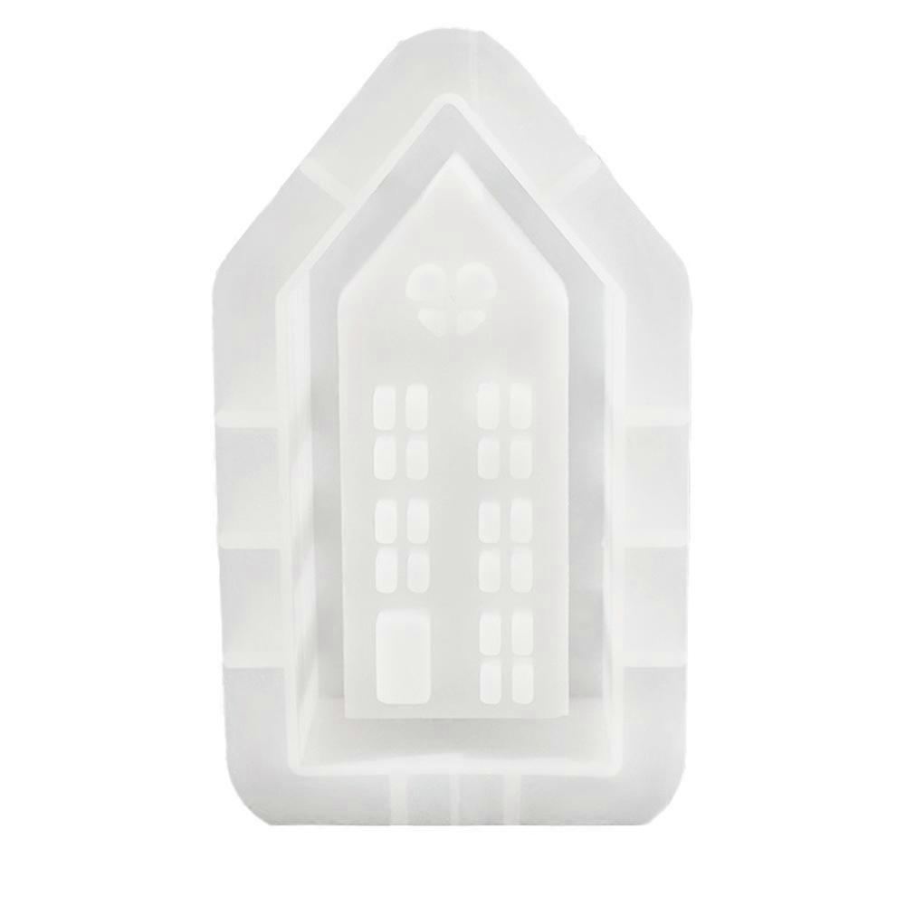 House Candle Holder Silicone Mold M