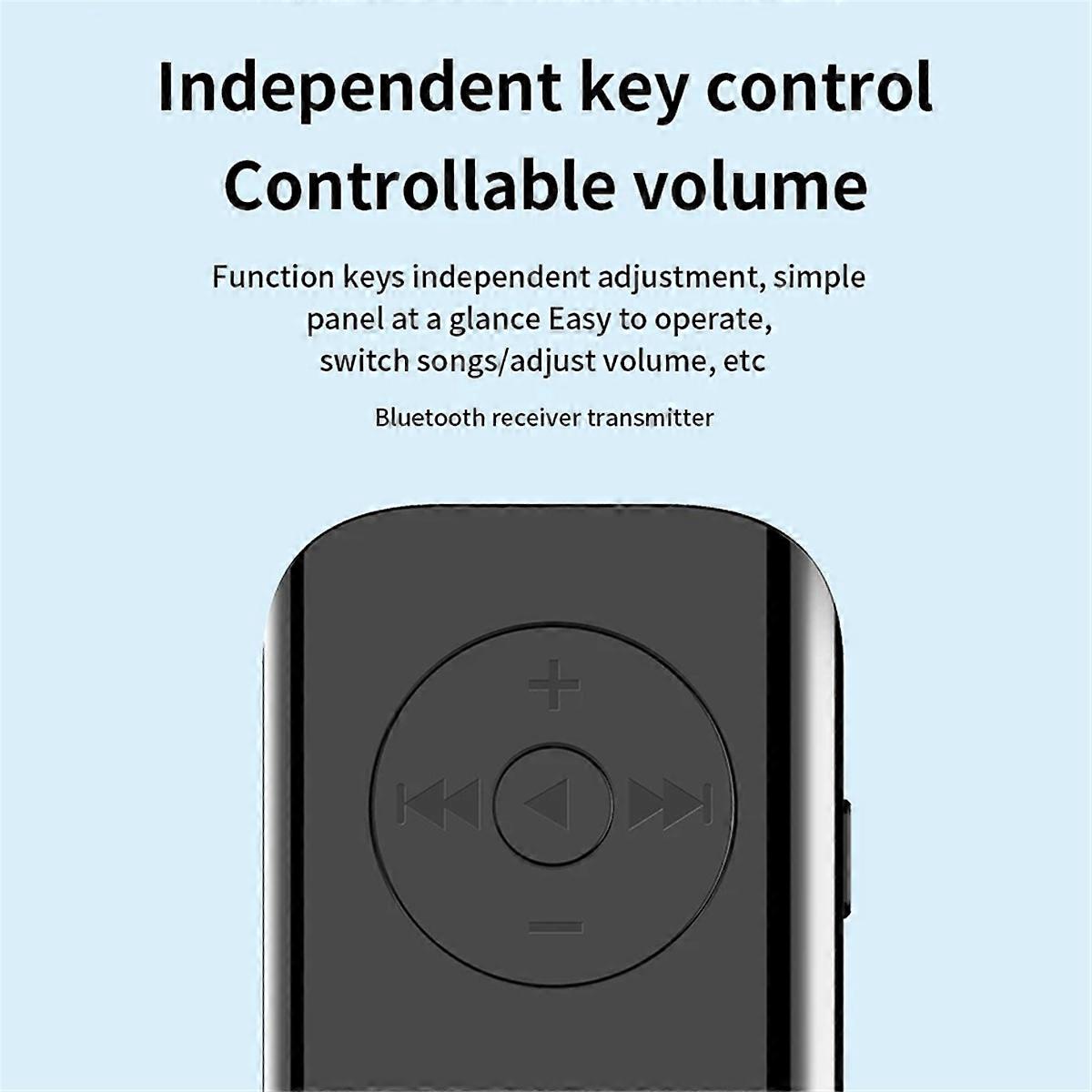 Bluetooth5.3 Transmitter Receiver 3.5mm AUX Wireless Adapter