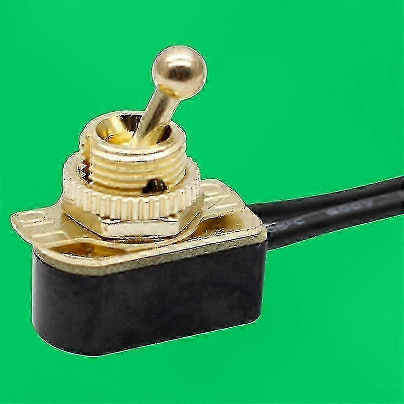 6A 250V AC Toggle Switch with Pre-Wired Cable, SPST On/Off Switch for Standard Mounting