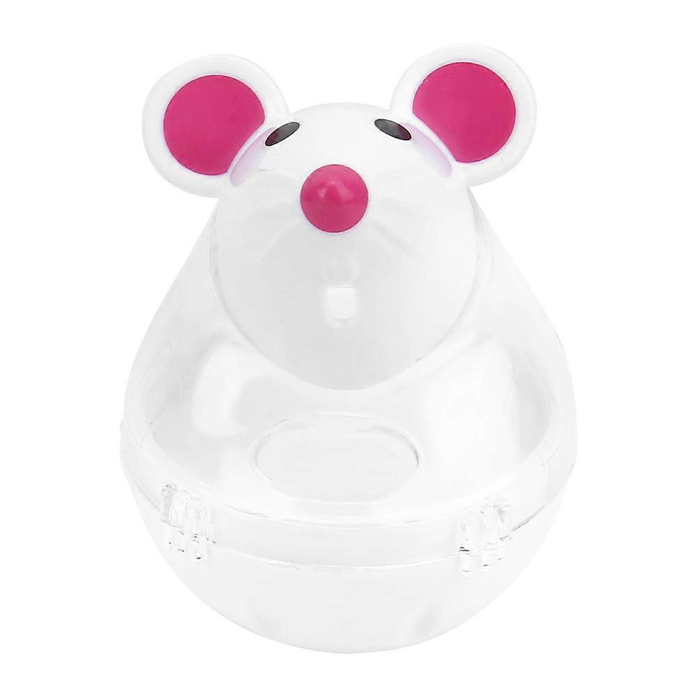 Distributeur de nourriture lente pour animaux de compagnie, chat, chien, souris, gobelet, jouet à balle (blanc)