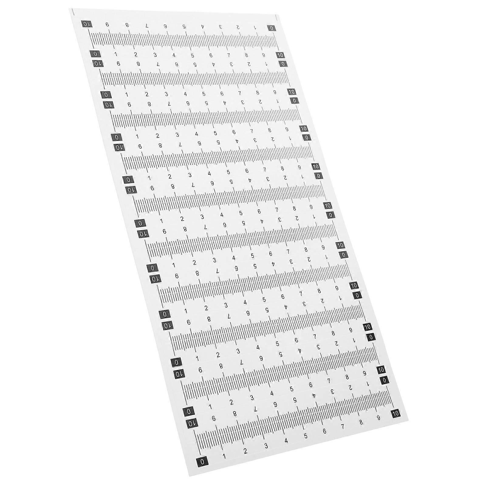 Waterproof Self Adhesive Measuring Tape PVC for Sewing 100 Sheets Durable