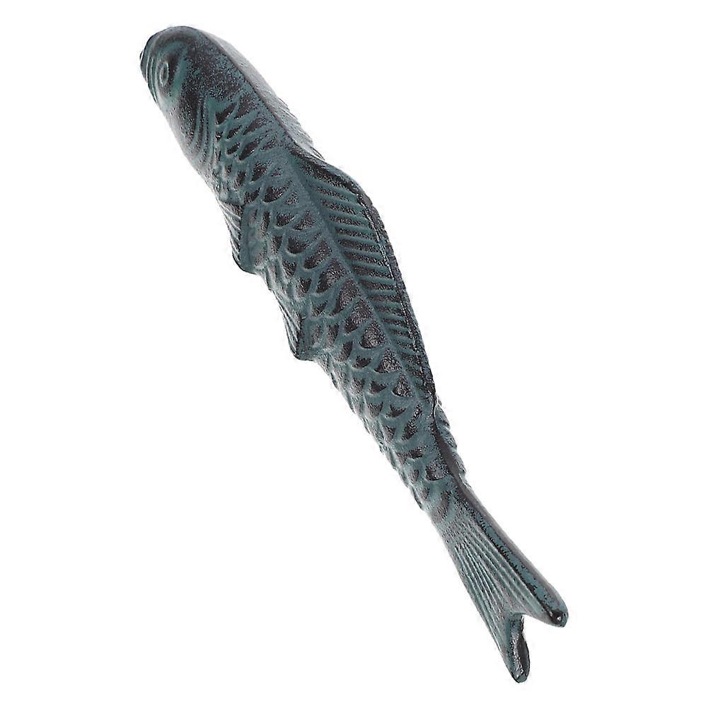 Chinese Style Paper Weight Cast Iron Carp Shape Paperweight 2Pcs for Calligraphy