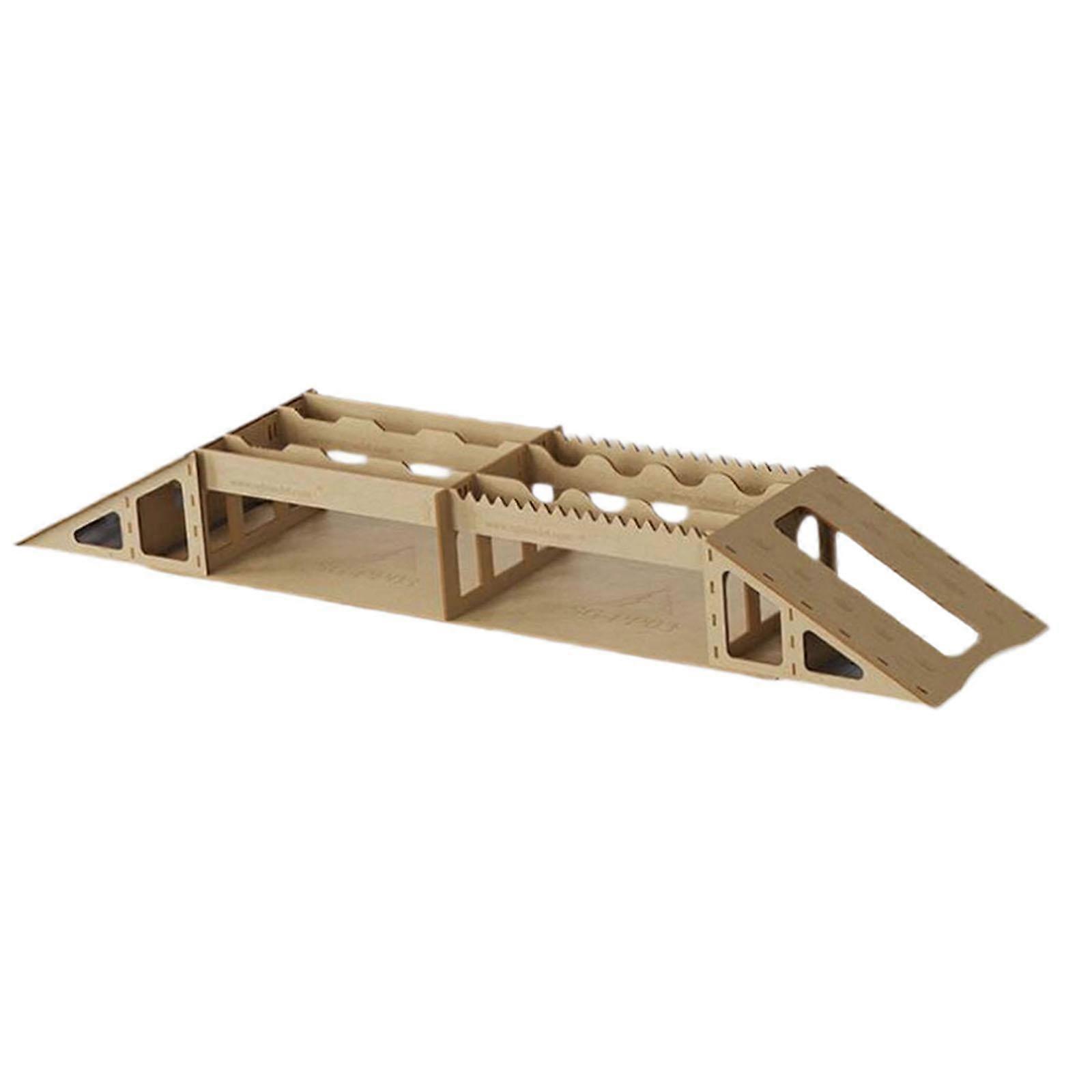 STARTIST RC Bridge Obstacle Course Prop Obstacle Bridge Prop Mini Vehicle Display Ramp Simulation Road Obstacle for 1/18 1/24 Vehicles A