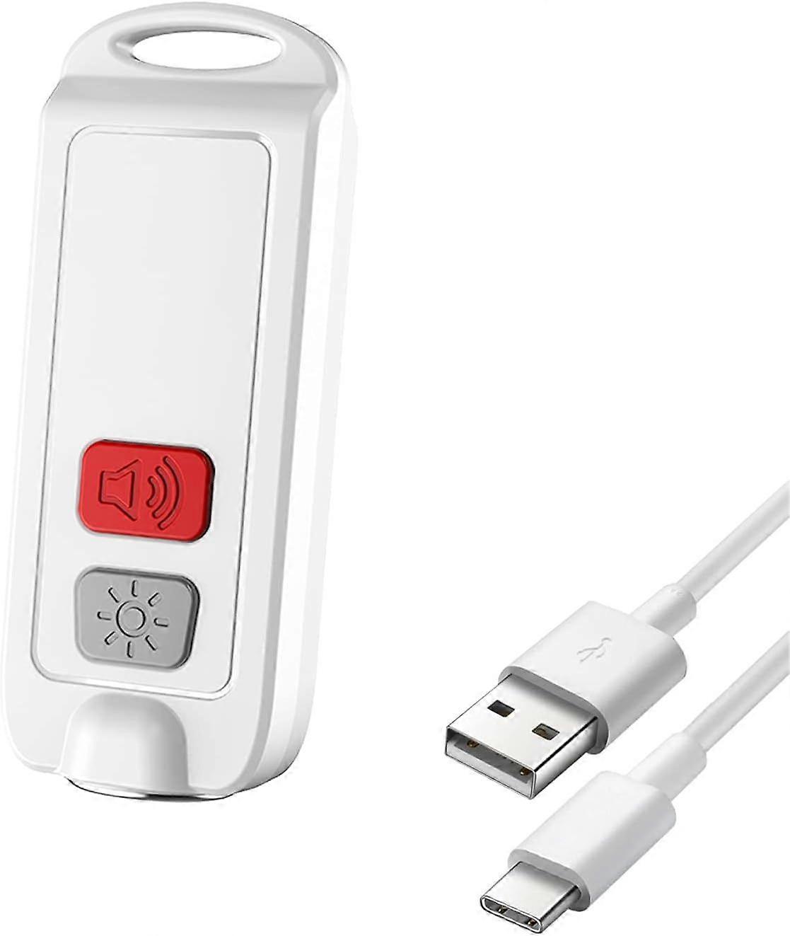 Kimfly Personal Alarm - Rechargeable 130dB Keychain Alarm with LED Flashlight, Safe Sound Security Device for Women, Kids, Elderly