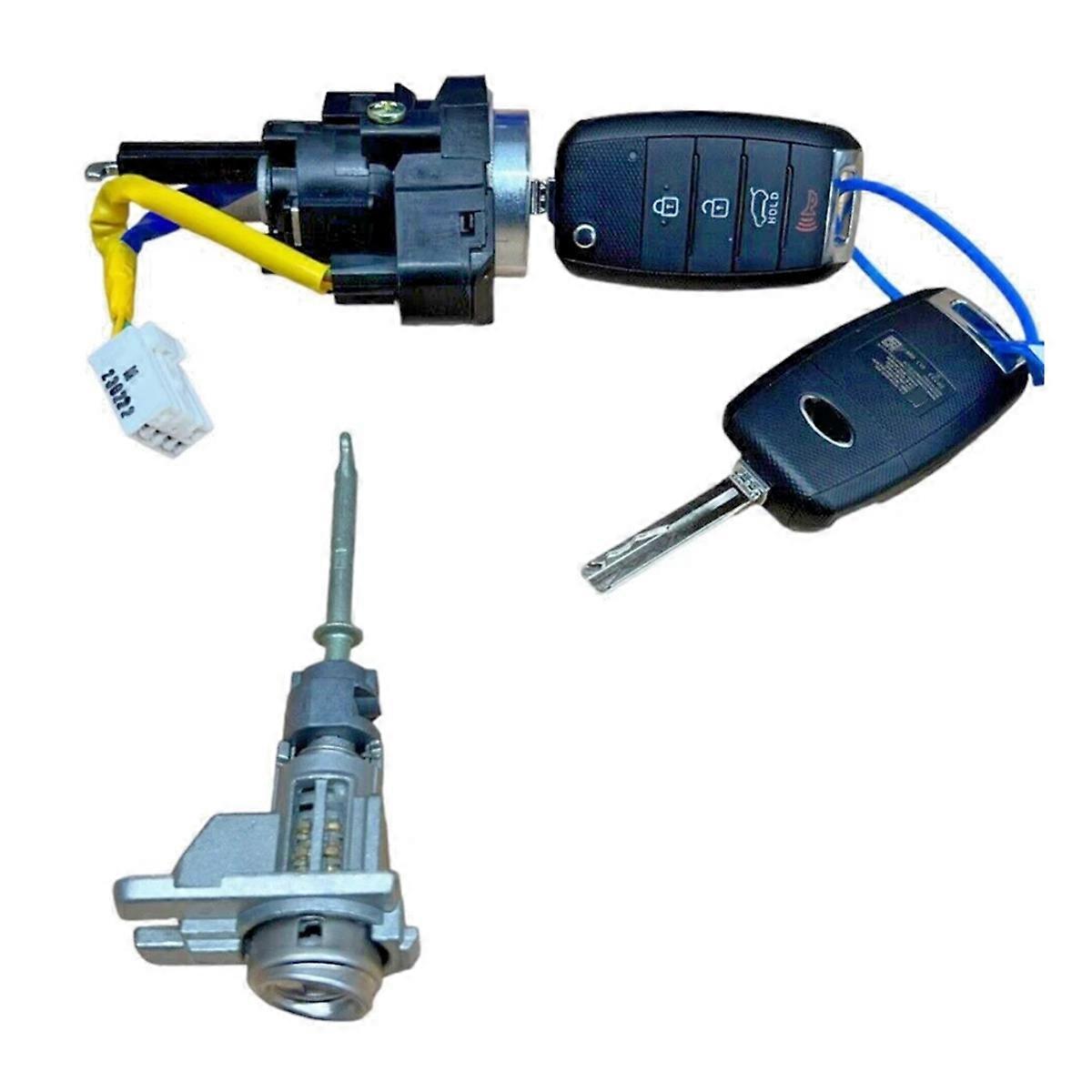 Car Assembly Ignition Lock Switch Set & 2 Keys 81905-B2111 for Soul 2014-2019 LHD