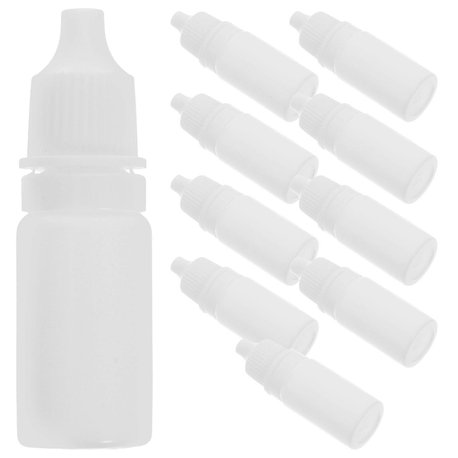 White Dropper Bottle for Eye Liquid Storage 20Pcs Portable Plastic Bottles