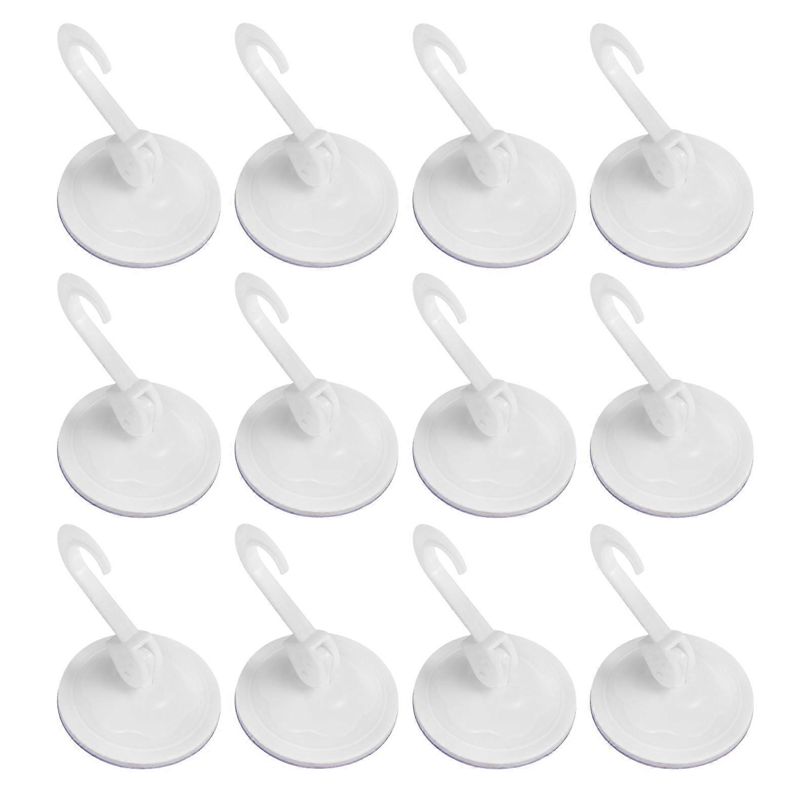 Suction Cup Hooks for Bathroom Door Hanger Hook Home Organization PP Material 9x7x7cm Modern Design Strong Suction 15Pcs