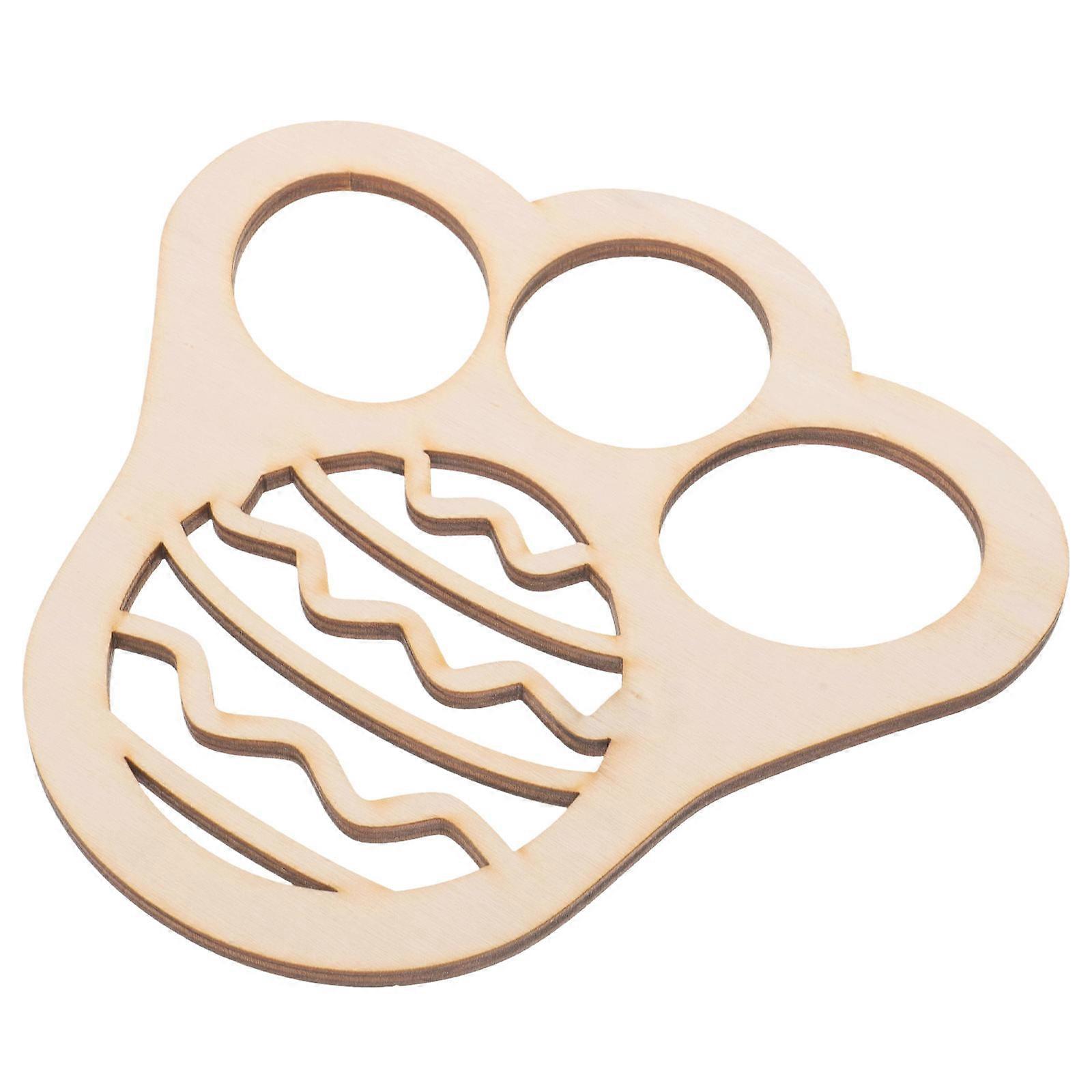 Unfinished Wooden Paw Print for Easter Decor Craft 1 Piece
