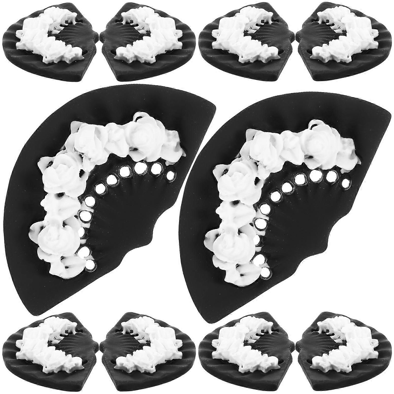 Embossed Acrylic Fan for Phone Case Decoration with 20Pcs DIY Kit