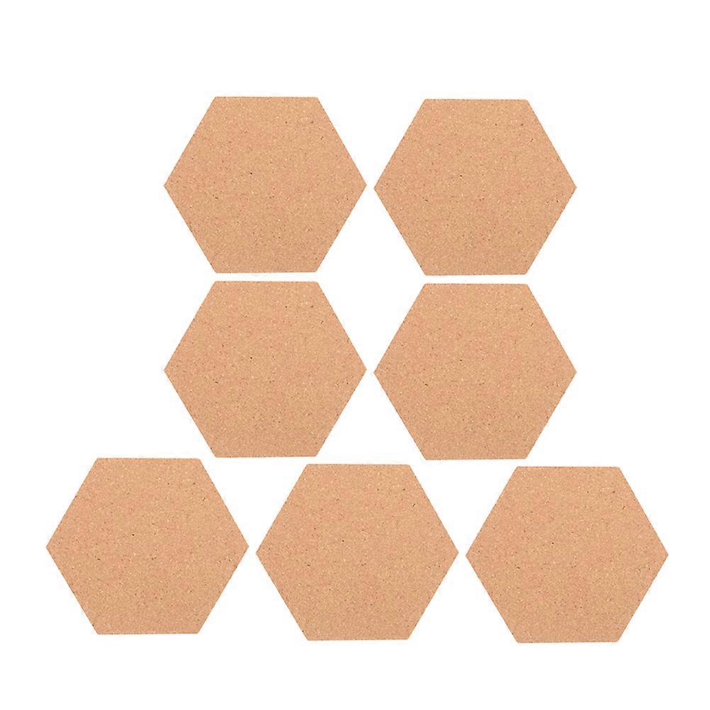 Hexagon Cork Board Cork Board For Wall Dart Backboard Commercial Environments 7 Pieces