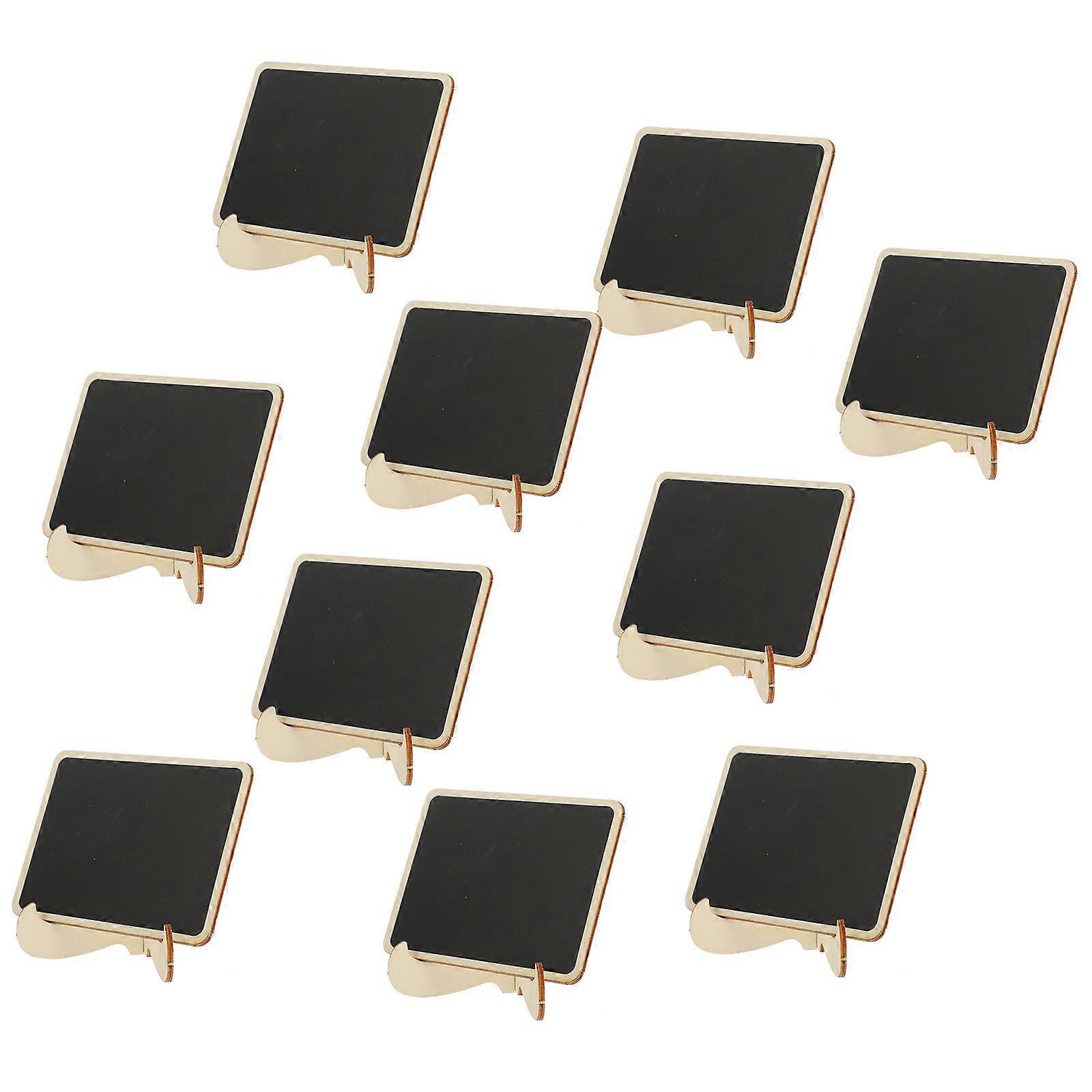 Black Erasable Letter Board 50Pcs Desktop Memo Boards For General Consumers Home Office Shop Decoration 10X7.5CM Rectangular Design