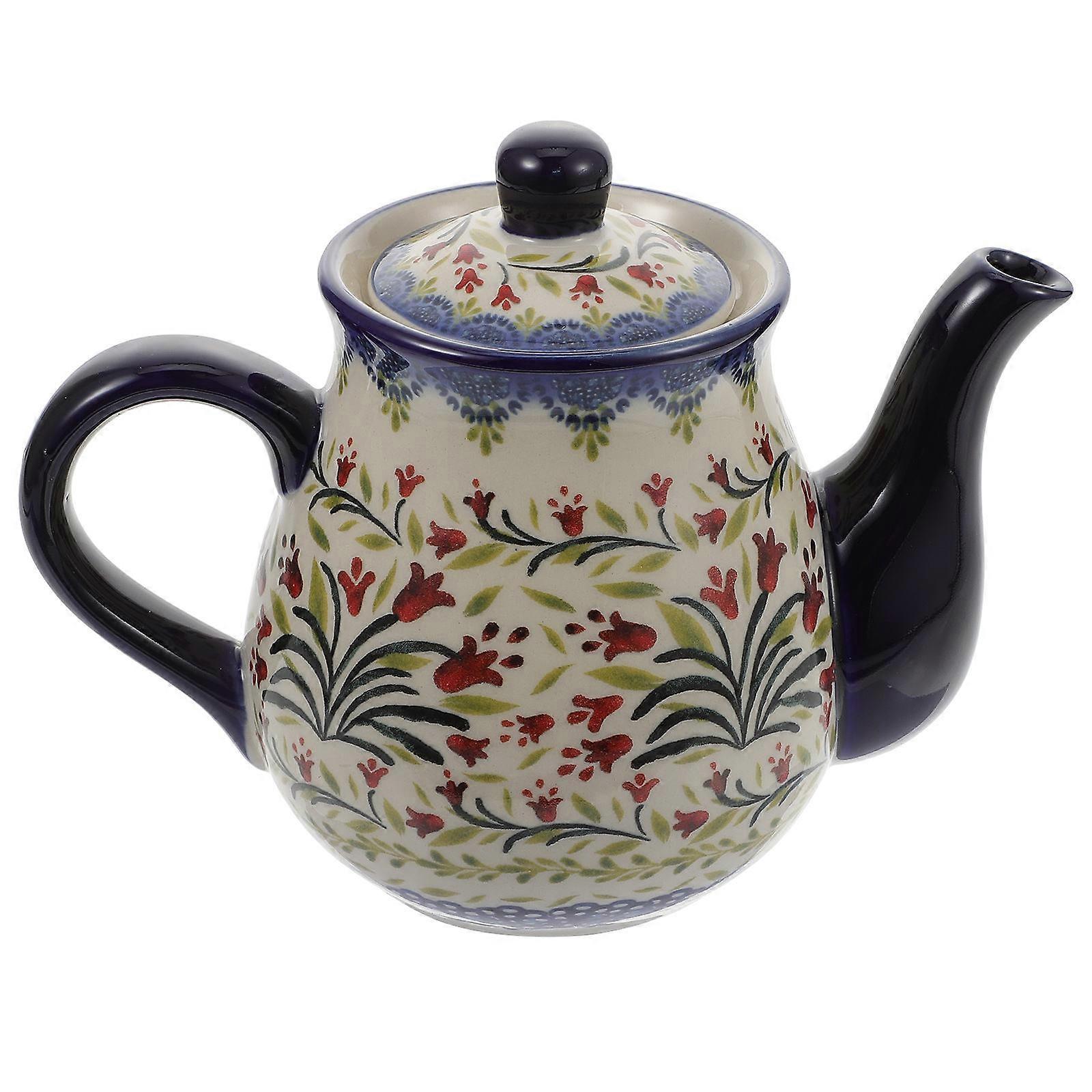 Delicate Tea Kettle Ceramic Pot for Cold Water Storage 2Pcs