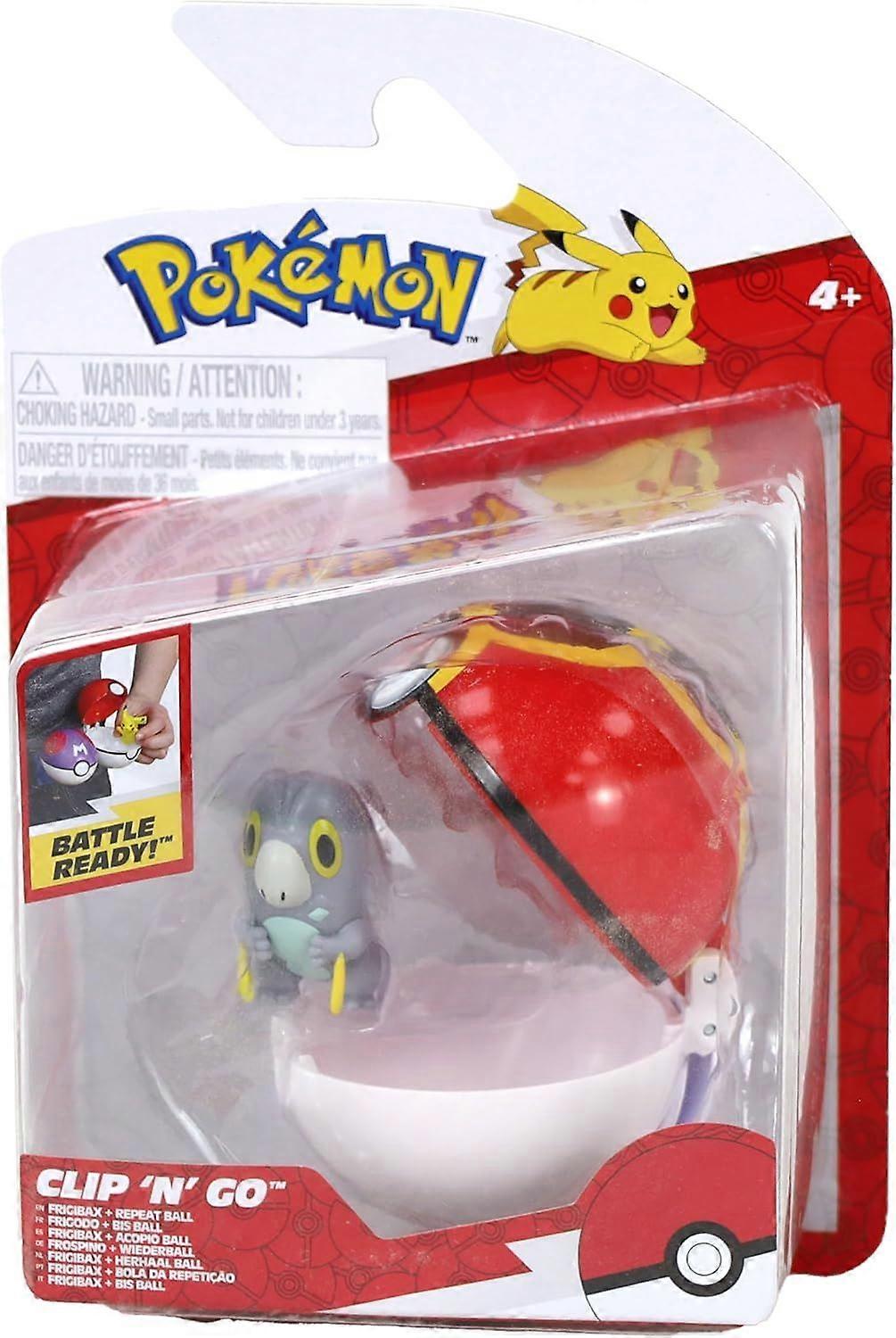 Pokemon - Clip n Go - Frigibax Repeat Ball Toy