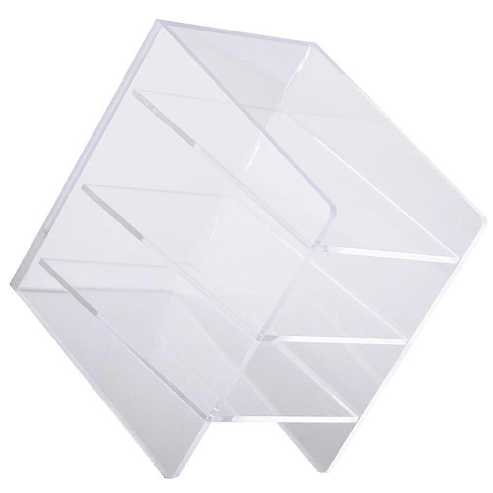 Multifunctional Acrylic Pen Holder for Office Use 2Pcs Transparent Storage