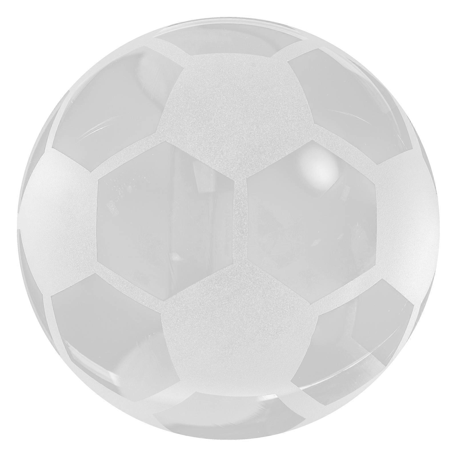 Transparent Crystal Ball Decoration for Desk Soccer 3Pcs Small Decor
