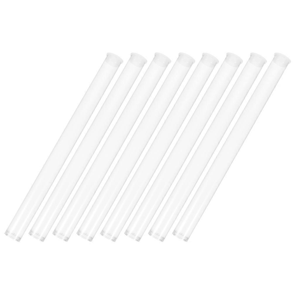 Acrylic Transparent Incense Stick Holders Tubes for Storage 8Pcs Box