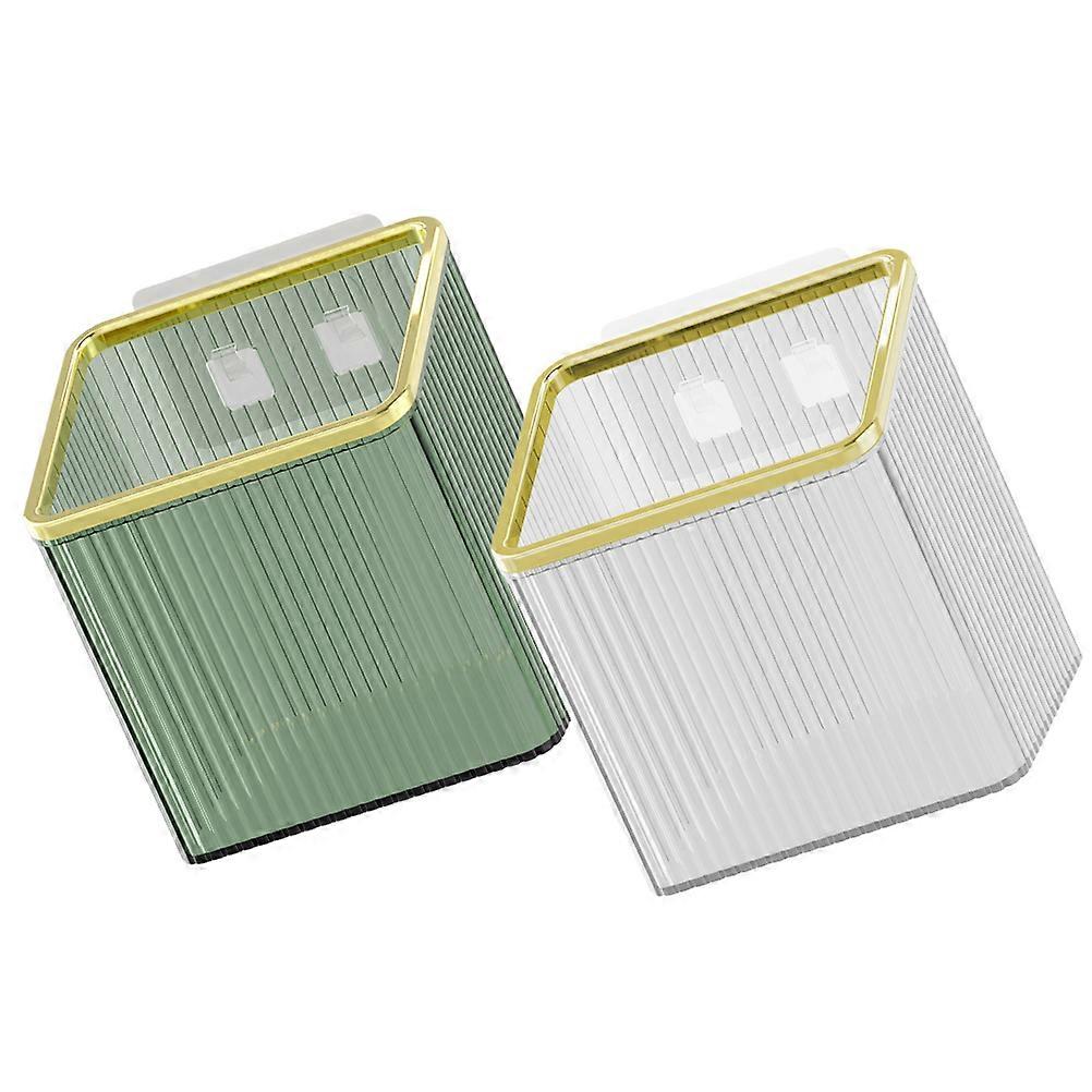 Bathroom Wall Organizers And Storage 2Pcs Wall Hanging Organizer Home Use PET And ABS No Drilling Utility