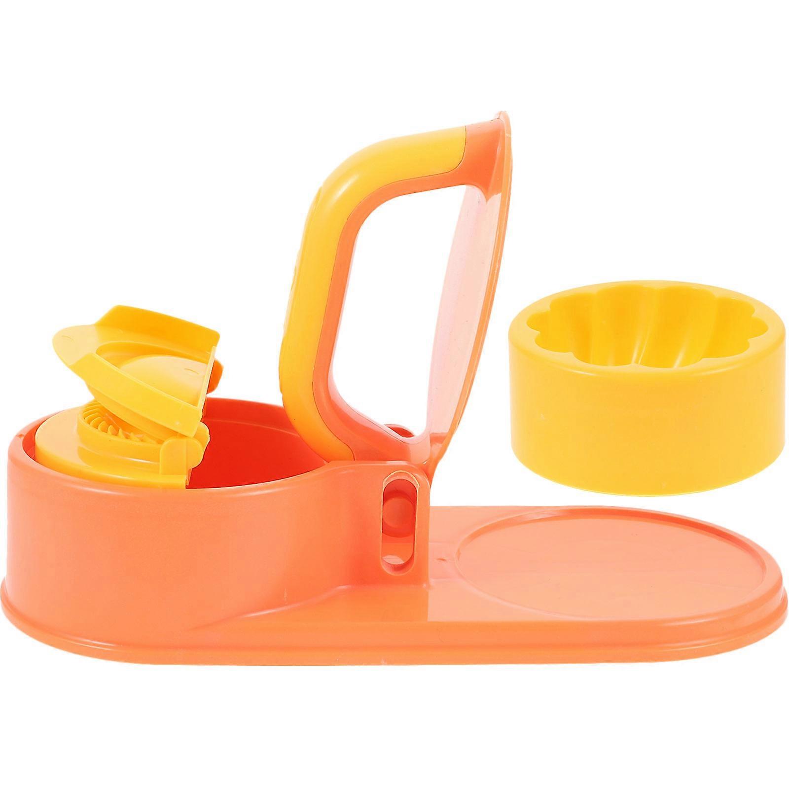 Dumpling Press Mold For Labor-saving Dumpling Making In The Kitchen 4 Sets Orange Plastic Tool
