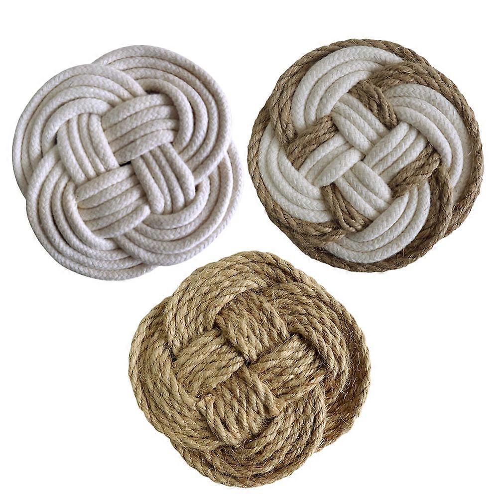 Household Place Mats Woven Placemat for Tableware Mats 9Pcs