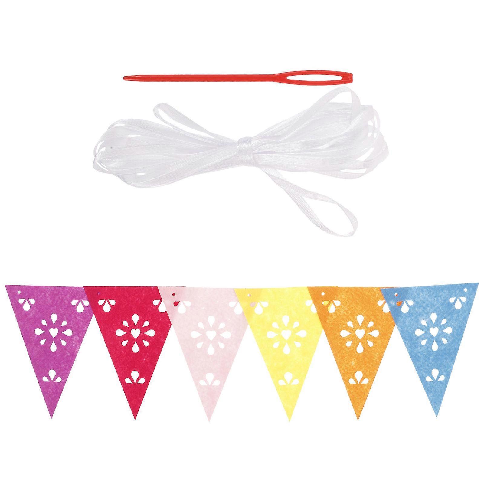 Fiesta Banner Mexican Decorations for Party 5Sets Hanging Flags