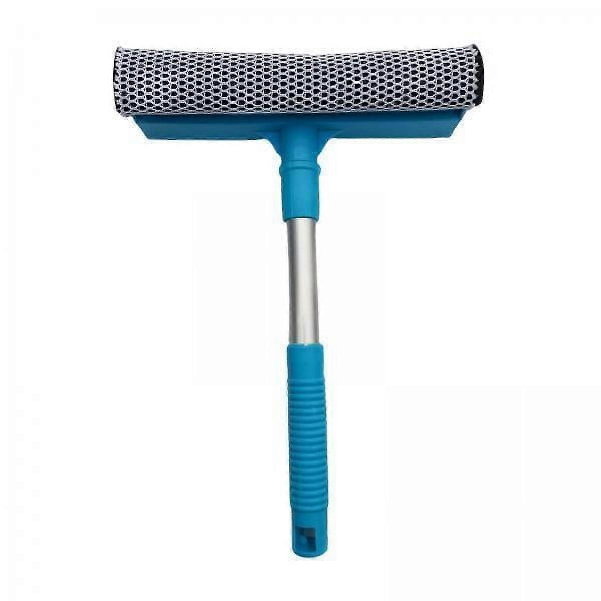 DOMELAY 2xWindow Squeegee Double Sided Window Washer Squeegee for Bathroom Blue