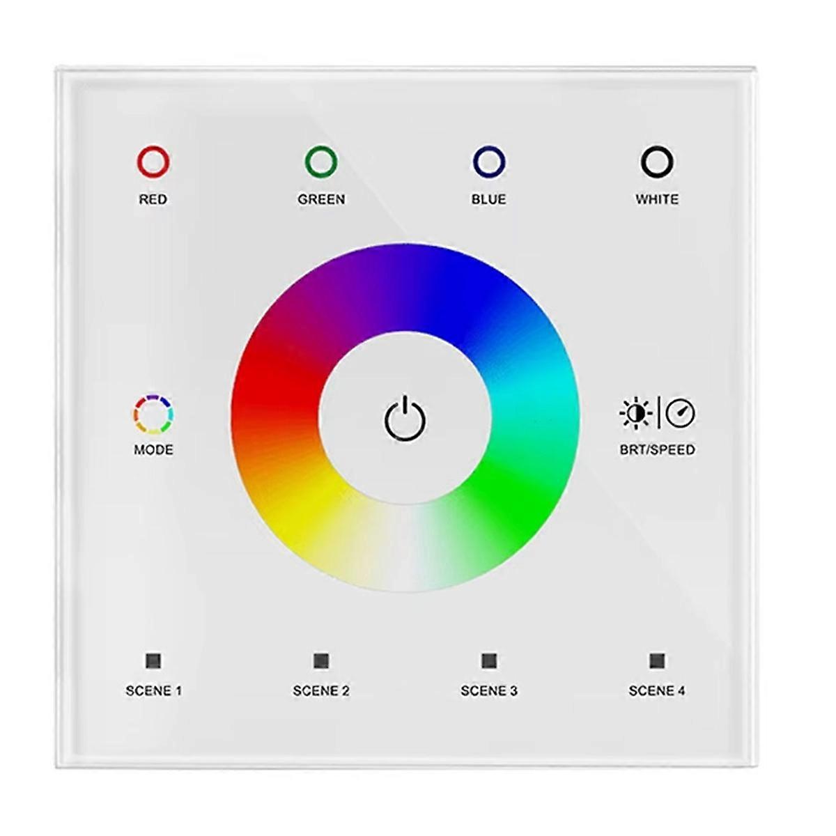 Wall Switch Dimmer Controller Wall-Mounted Touch Panel Switch White