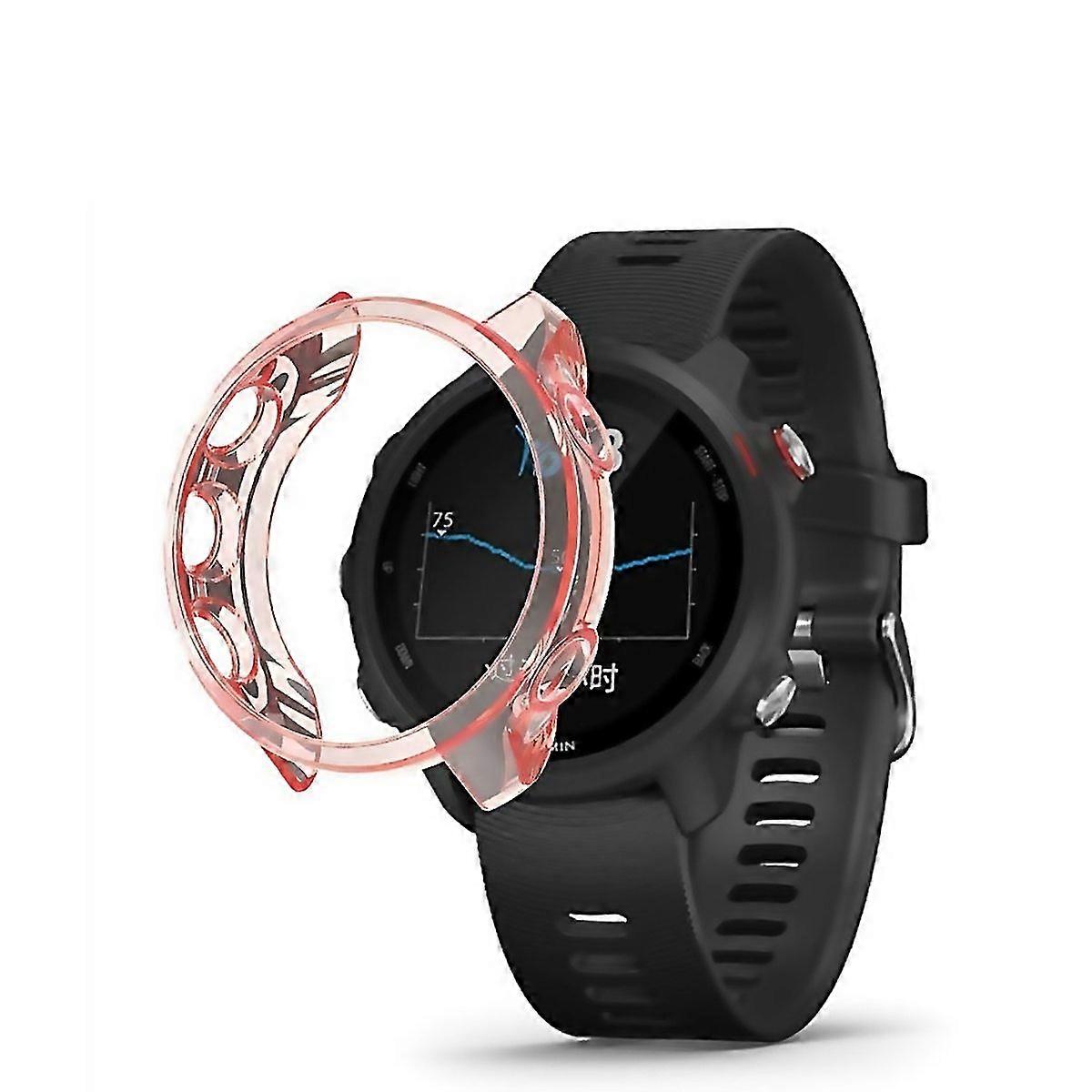 For Garmin Forerunner 245 Tpu Translucent Watch Caseorange