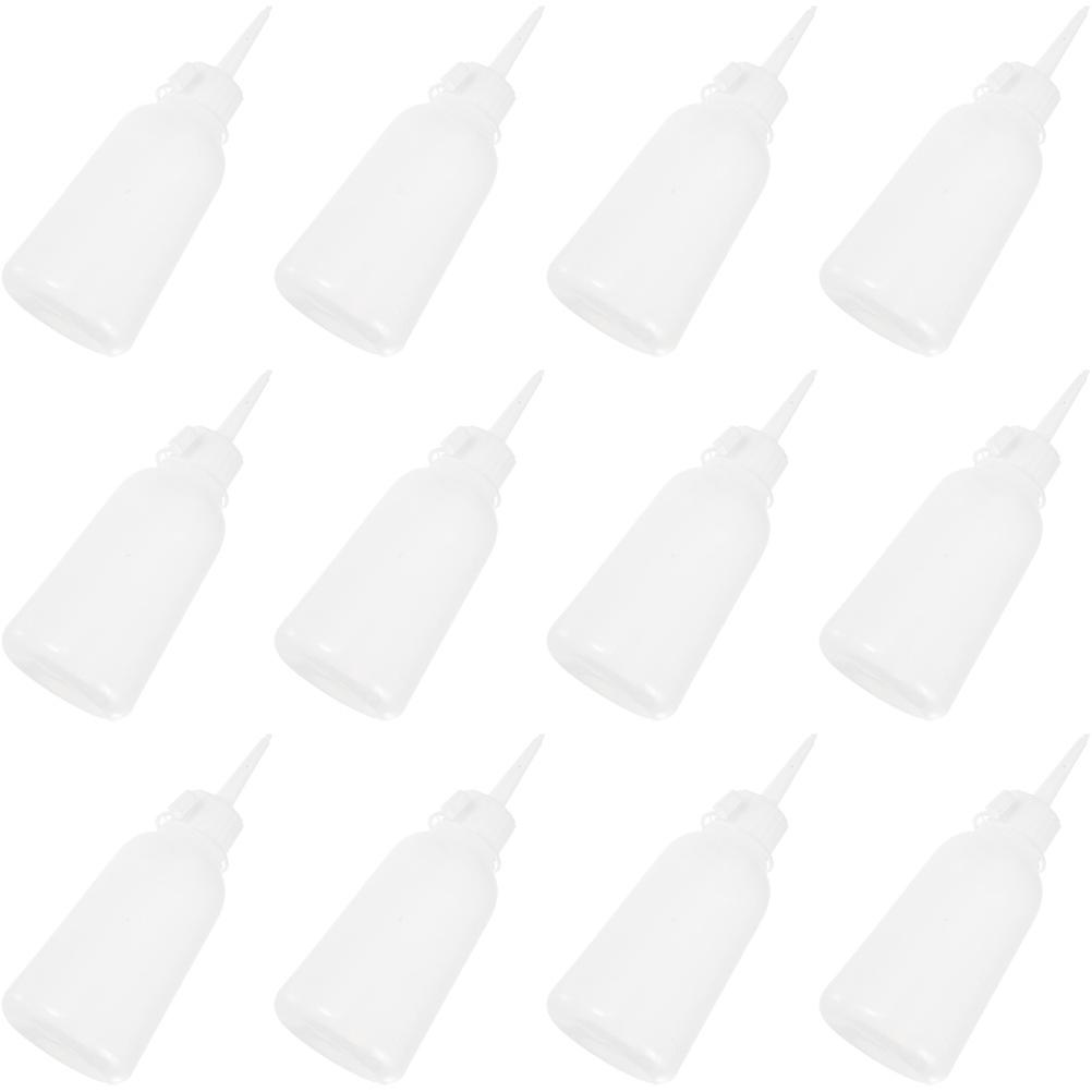 Transparent Plastic Applicator Bottles for Glue 60Pcs Needle Tip