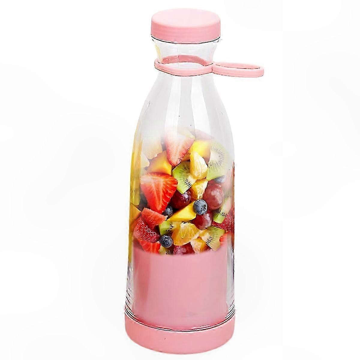 Portable Cordless Blender for Smoothies, 420ml Fruit Juicer Bottle with Rechargeable Battery