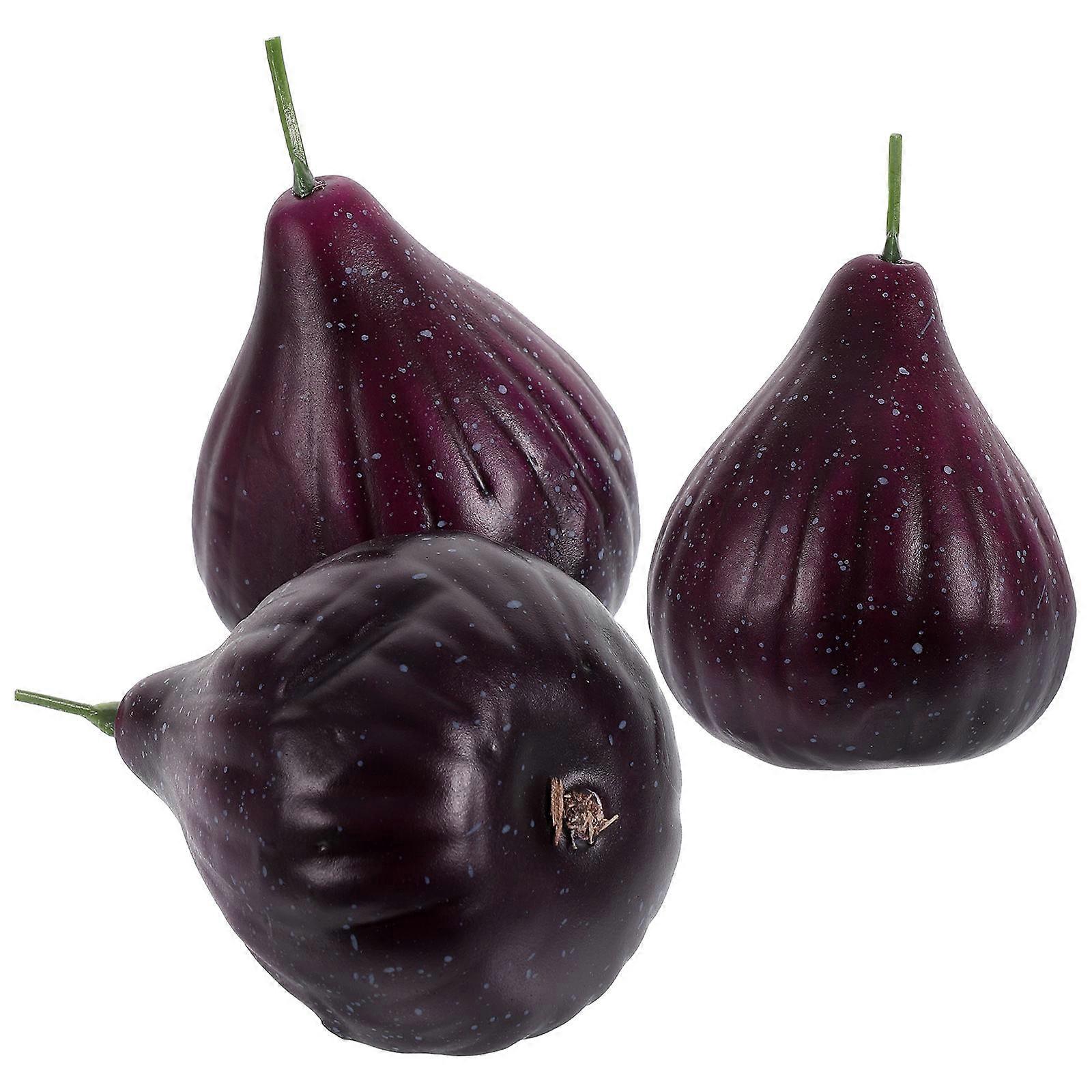 Plastic Artificial Fig Fruit for Decoration 9Pcs Simulation Fruit Shop Decor