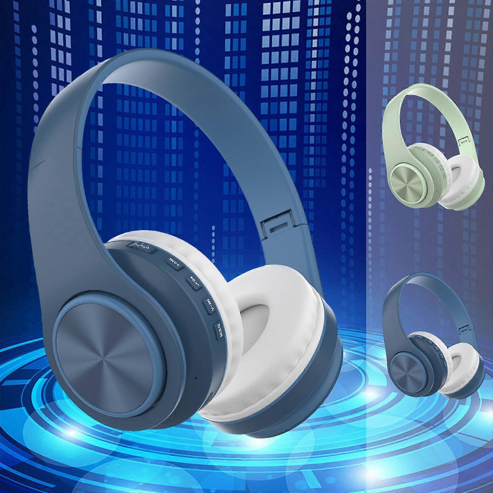 Jacenvly 2024 New Bluetooth 5.0 Earphones with Mic, Wireless Noise Cancelling Headset, 10 Hrs Battery, Compatible with All Bluetooth Devices