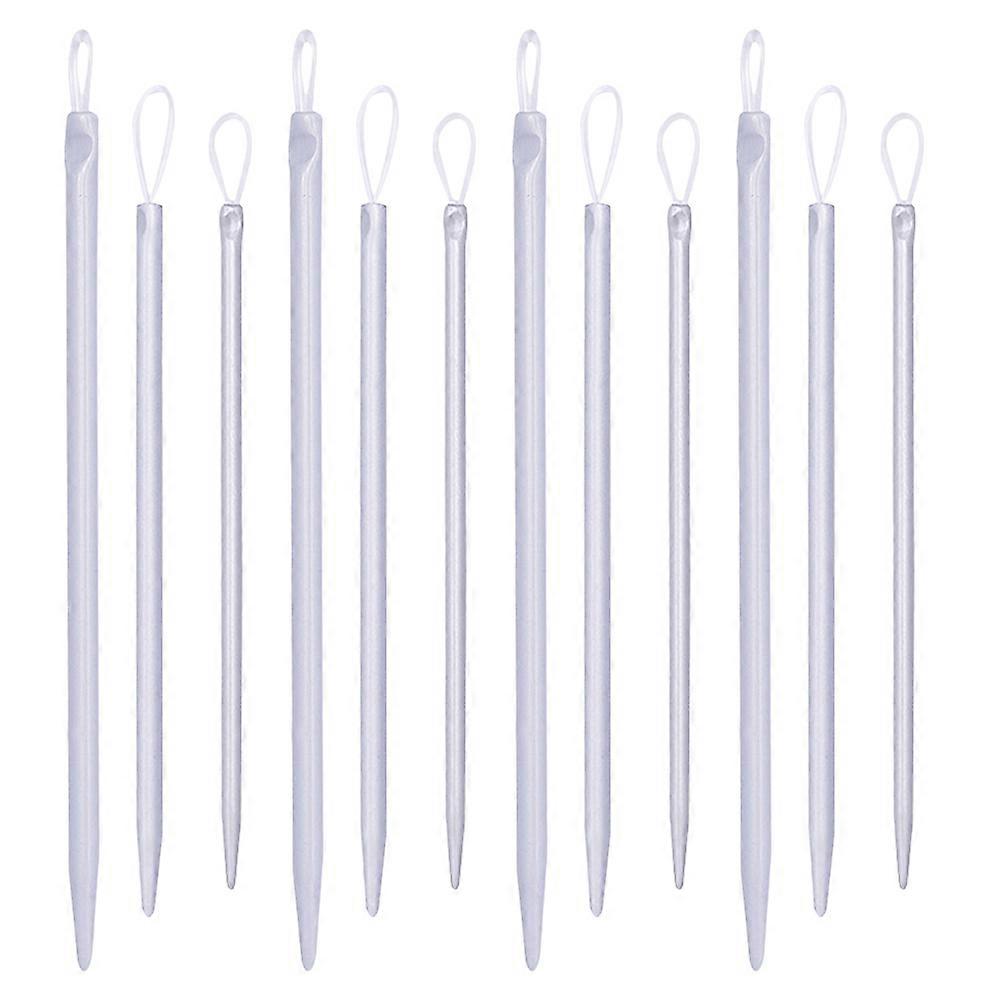 Silver Hand Sewing Needle Threaders Set for Knitting 12Pcs