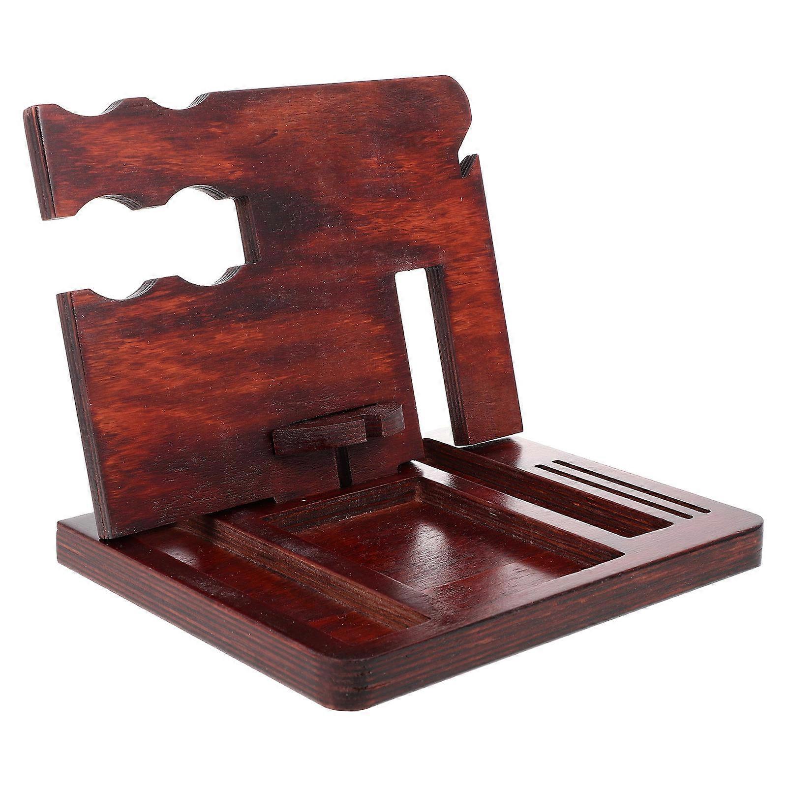 Rectangular Wooden Storage Rack For Men And Women Keeping Daily Items Organized 1Set