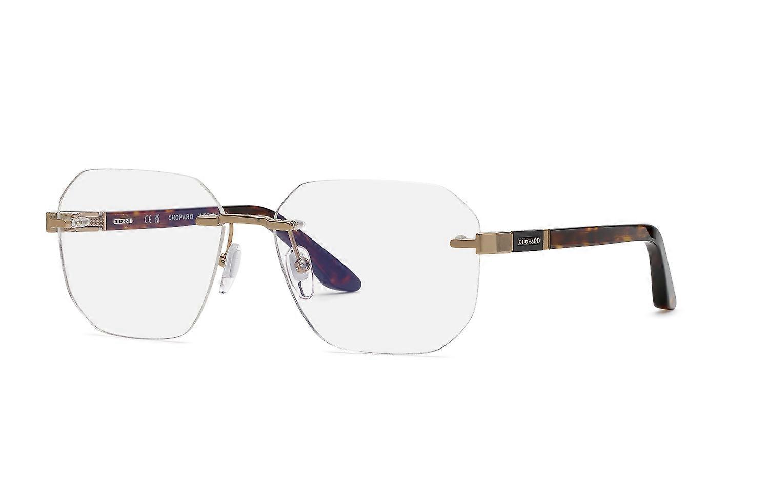 Eyewear Frames Chopard VCHM08 08FF ORO Grey LUCIDO 59/16/140 MAN