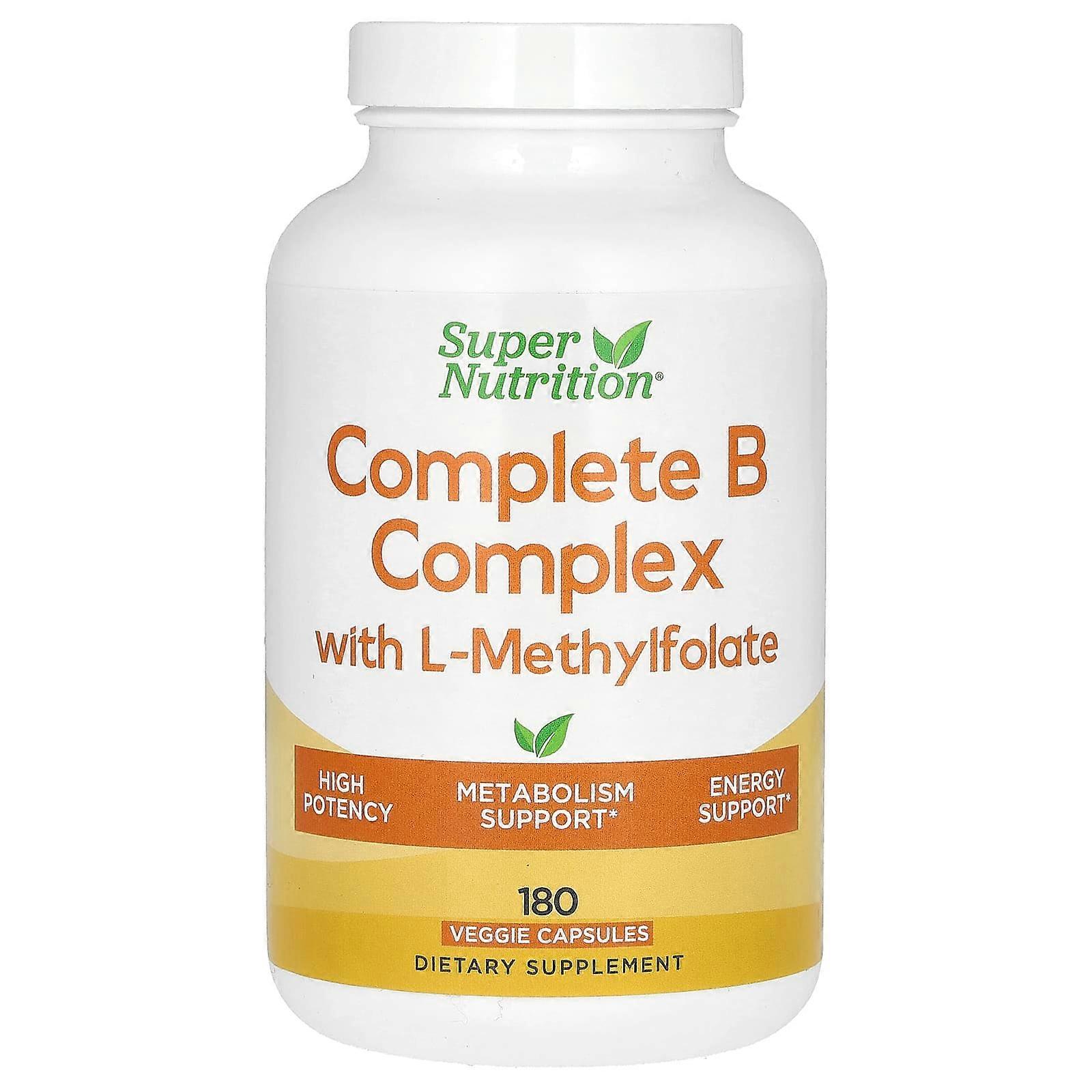 Complete B Complex with L-Methylfolate, 180 Veggie Capsules