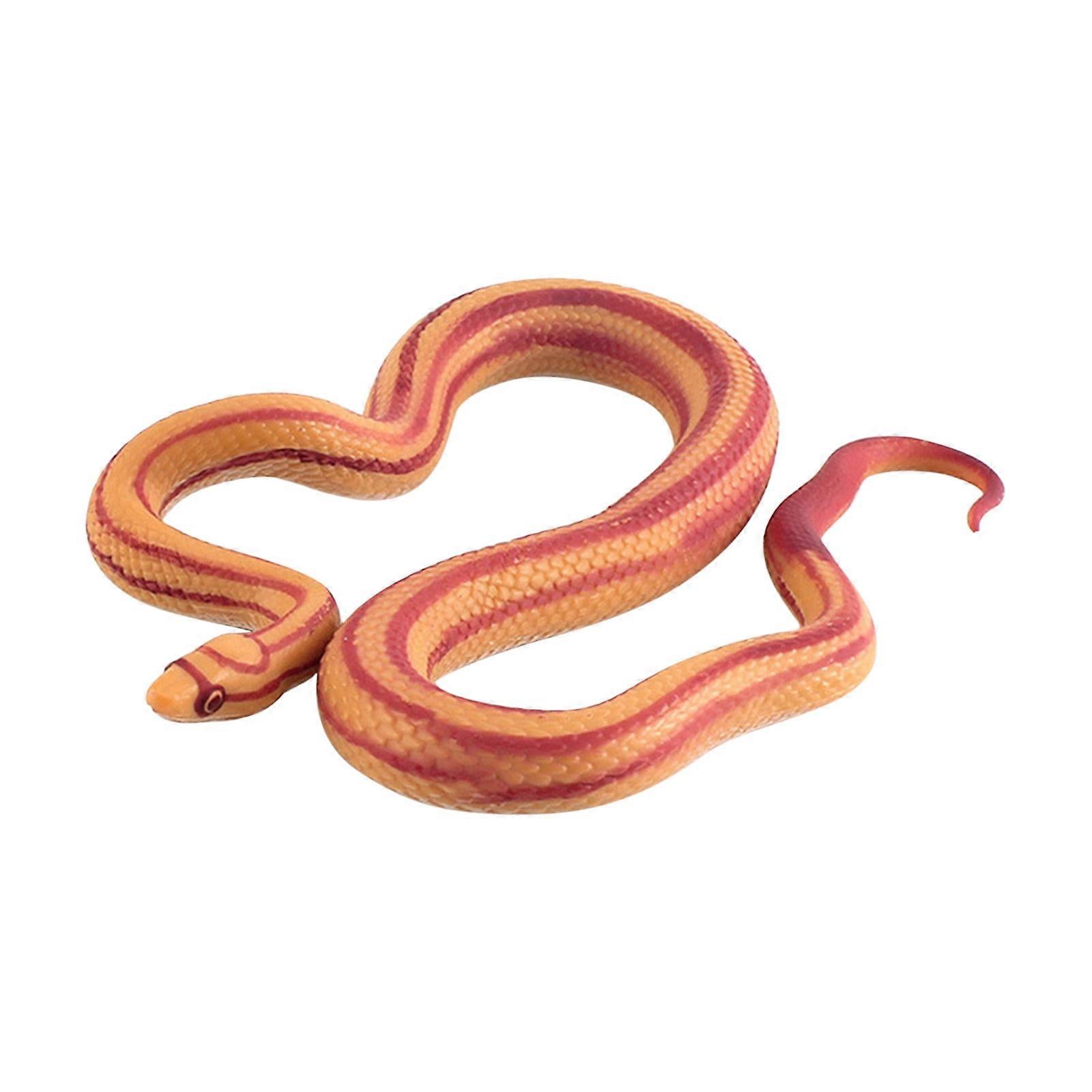 Jacenvly Realistic Rubber Snake Toy – Fake Snake for Prank, Scare Birds/Squirrels, Boa Constrictor Figurine, Kids Educational Toy & Gift –