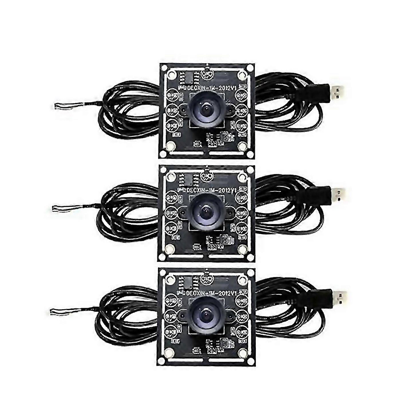 For 3pcs 1280x720 Usb Camera Module With 3 Meter Cable Ov9732 Sensor