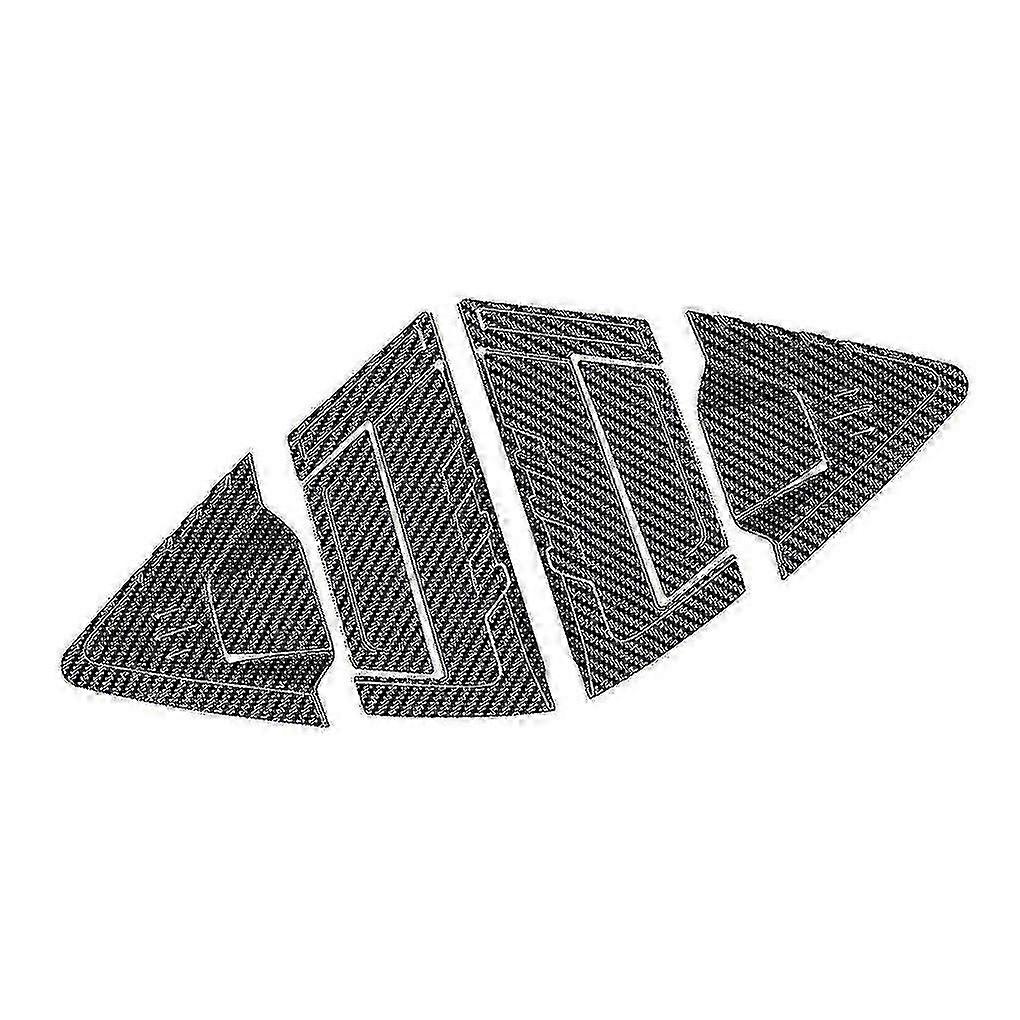 Car Carbon Fiber Rear Window Triangle Louver Shutter Cover Trim For -v Vezel 2021 2022 Window Side