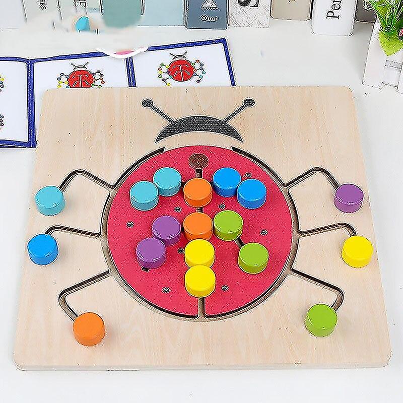 ホッケー玩具教育用木製玩具子供色幾何学認知学習ボードカウンティングゲーム