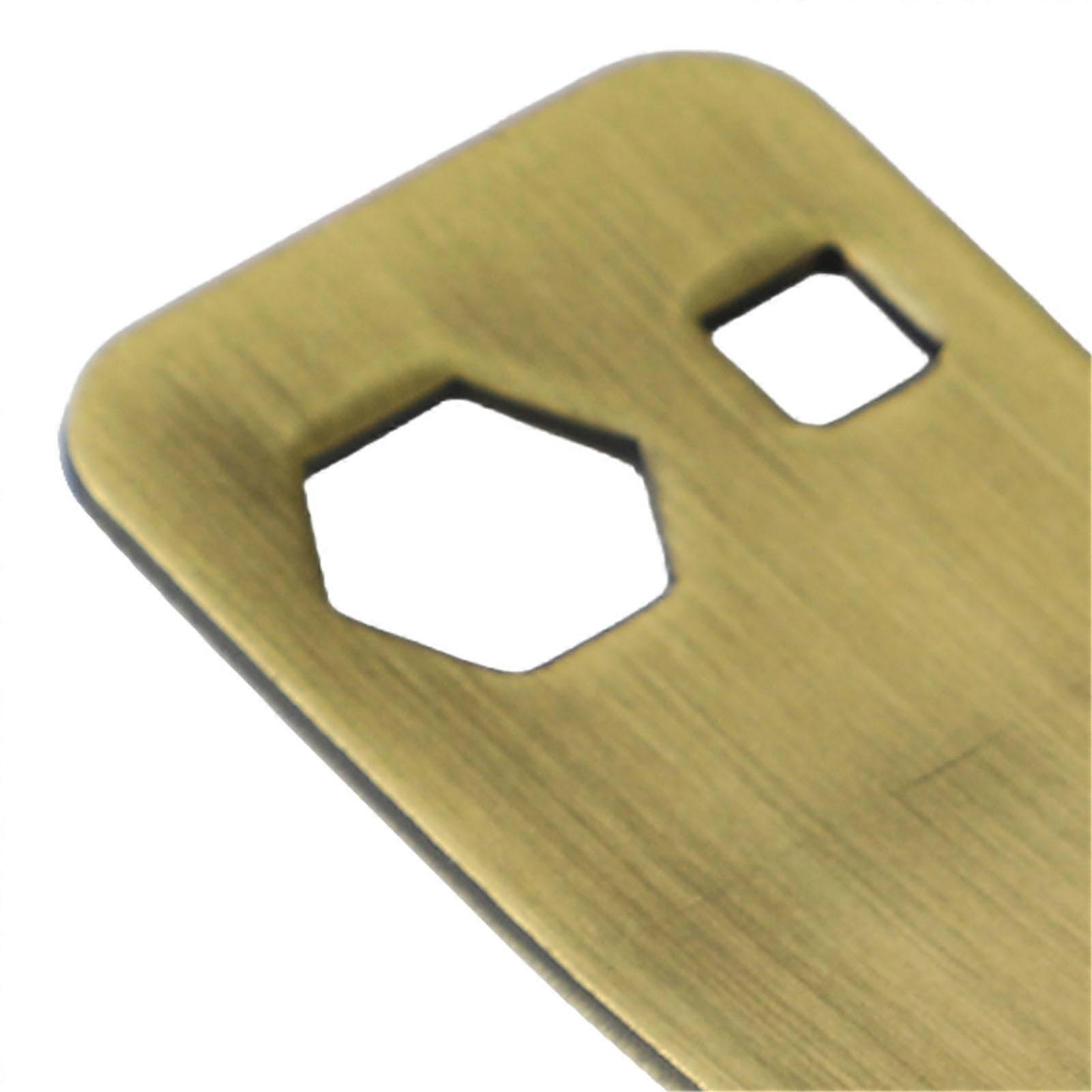 Guitar Bass Multi Tool Spanner Multifunctional Bass Multi Tool Wrench for Knob Maintenance 10cm Bronze Color