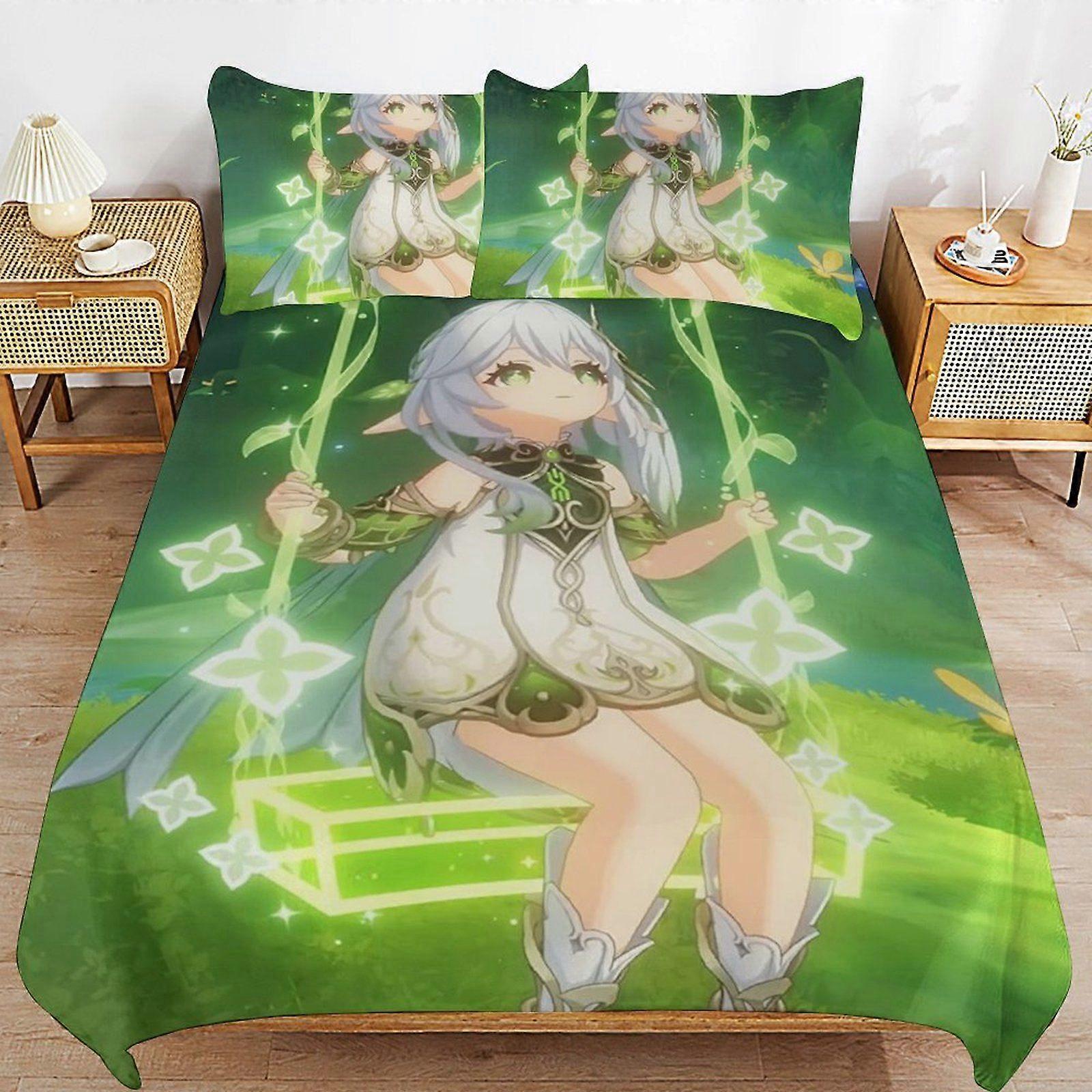 A105 GENSHIN IMPACT Long Term Use Quality Handling Minimal Style Smooth Fit Duvet Cover Sets Modern Touch N105