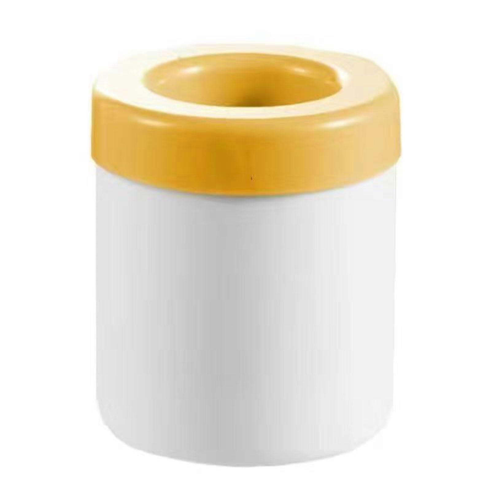 Ice Cube Trays Silicone Ice Cube Tray 60Cube Cylinder With SpillResistant Removable Lid Whiskey And Cocktails Yellow