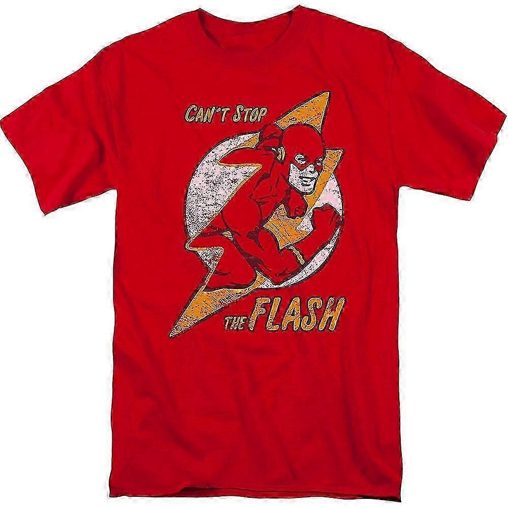 Camiseta retrô "Can't Stop The Flash" da DC Comics