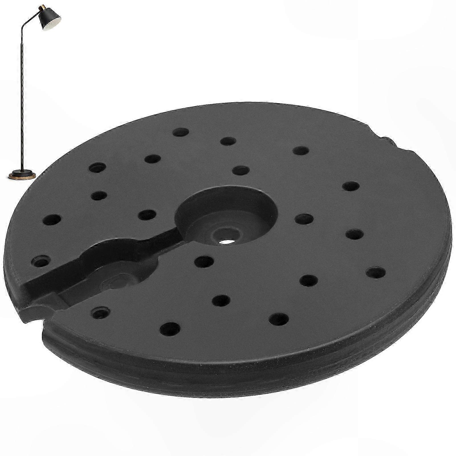 Heavy Duty Round Lamp Base for Home Use Stable Support Floor Table Lighting Fixture 1 Set