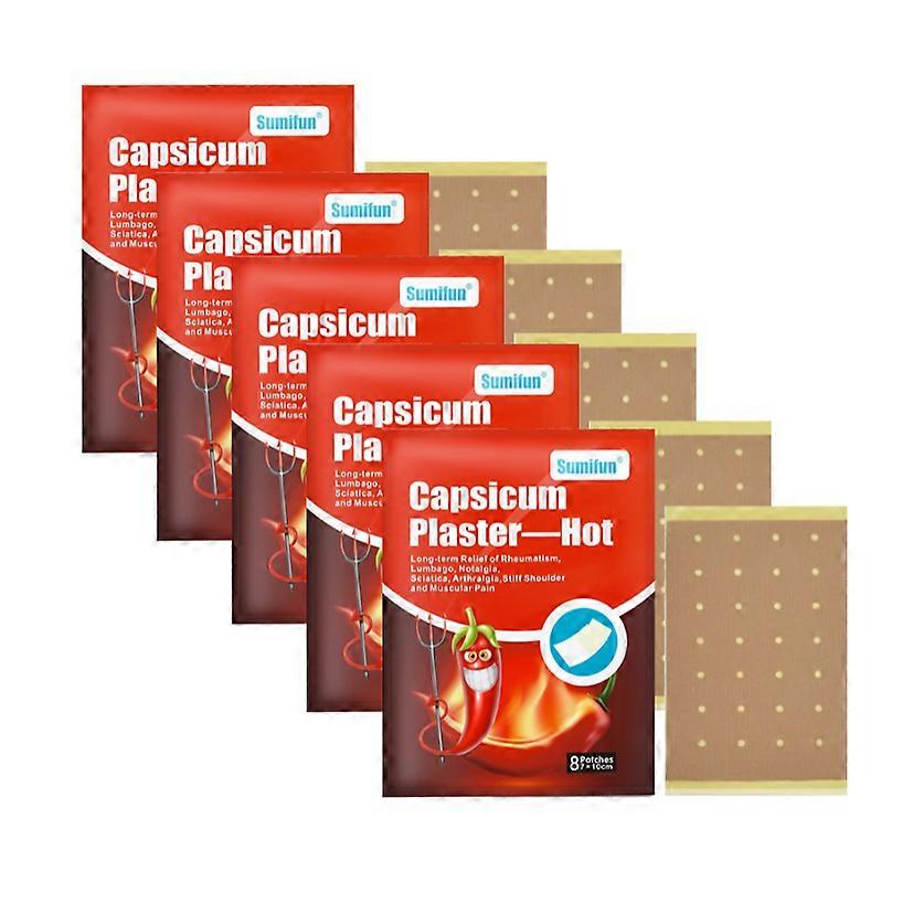 1-5x Pepper Capsicum Plaster Pain Relief Plaster Back/neck/shoulder For Joint/arthritis Patch