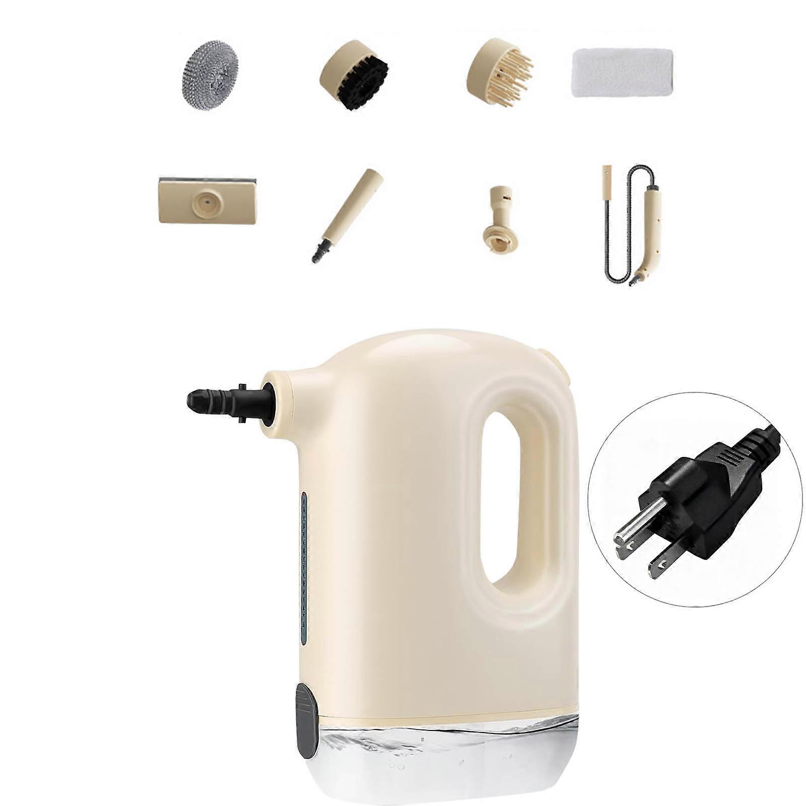 1200W Steaming Cleaner for Car High Temperature Pressurized Steam Cleaning Machine Portable Handheld Steamer with Brush Multicolor