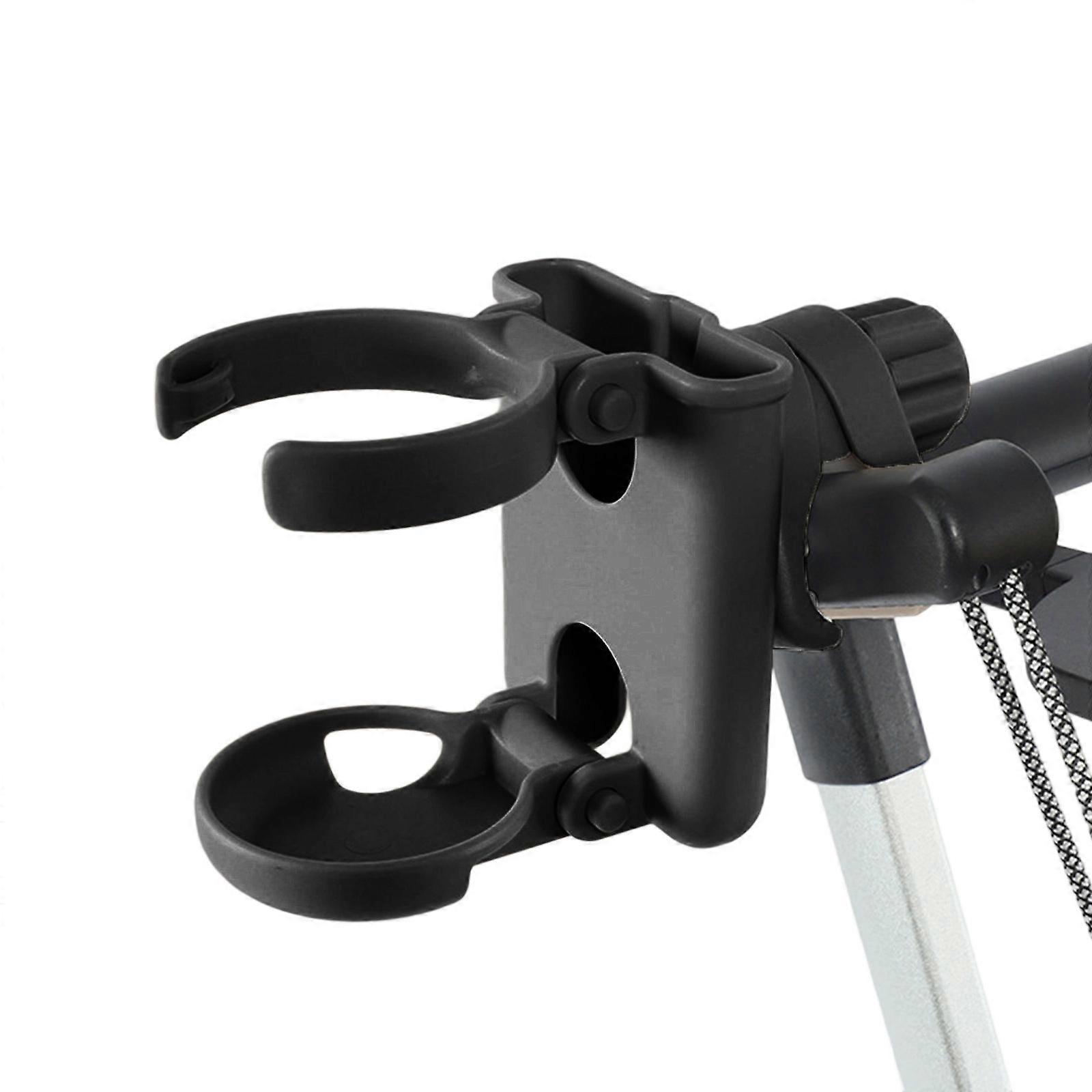 Ergonomic Strollers Drink Holder With Swiveling Mount ABS Frame Securely Attaches To Carriages Bikes Walkers Wheelchairs Multicolor