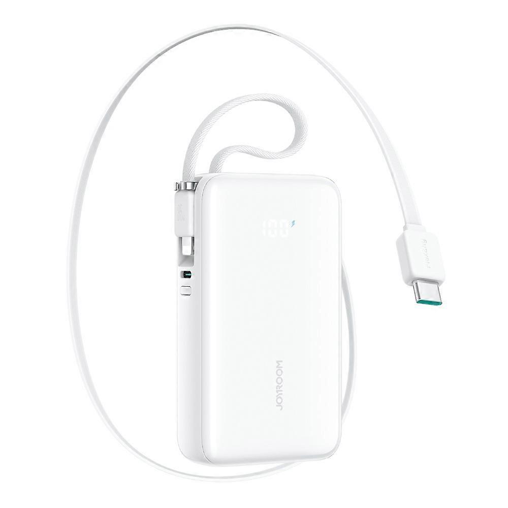 JOYROOM JR-PR2L 10000mAh Mini Power Bank 35W Fast Charging with Retractable iP + Type-C Cables Portable Charger